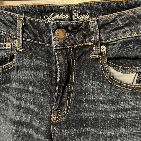 American Eagle Size 8 Darkwash Jeans - Picture 2 of 3
